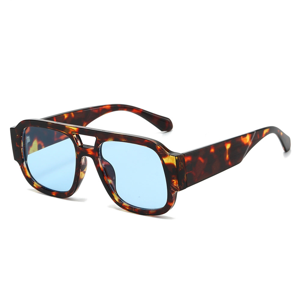 Retro Square Aviator Sunglasses