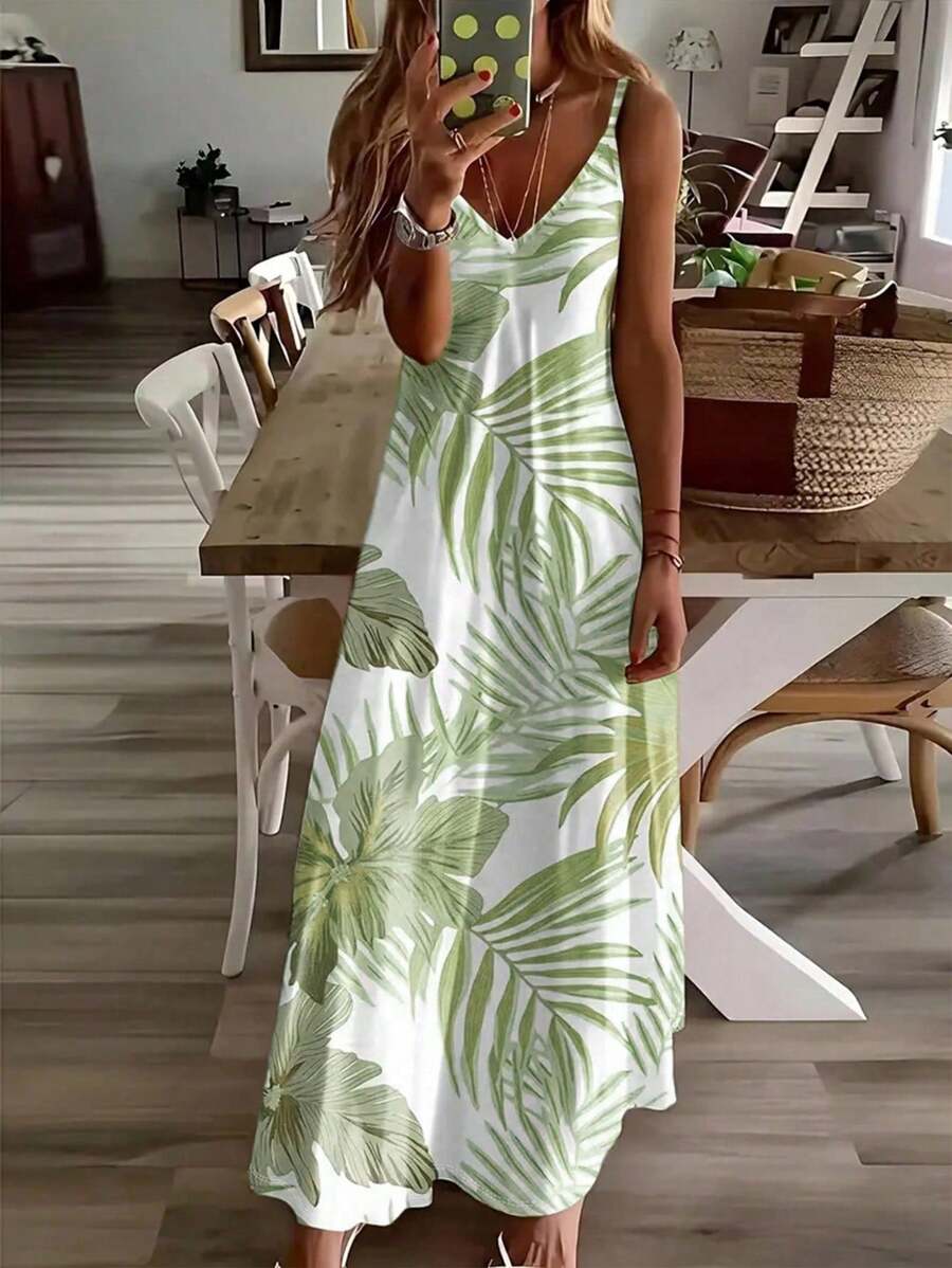 Hana Tropical Maxi Dress