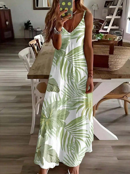 Hana Tropical Maxi Dress