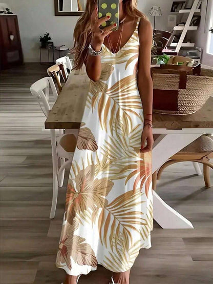 Hana Tropical Maxi Dress