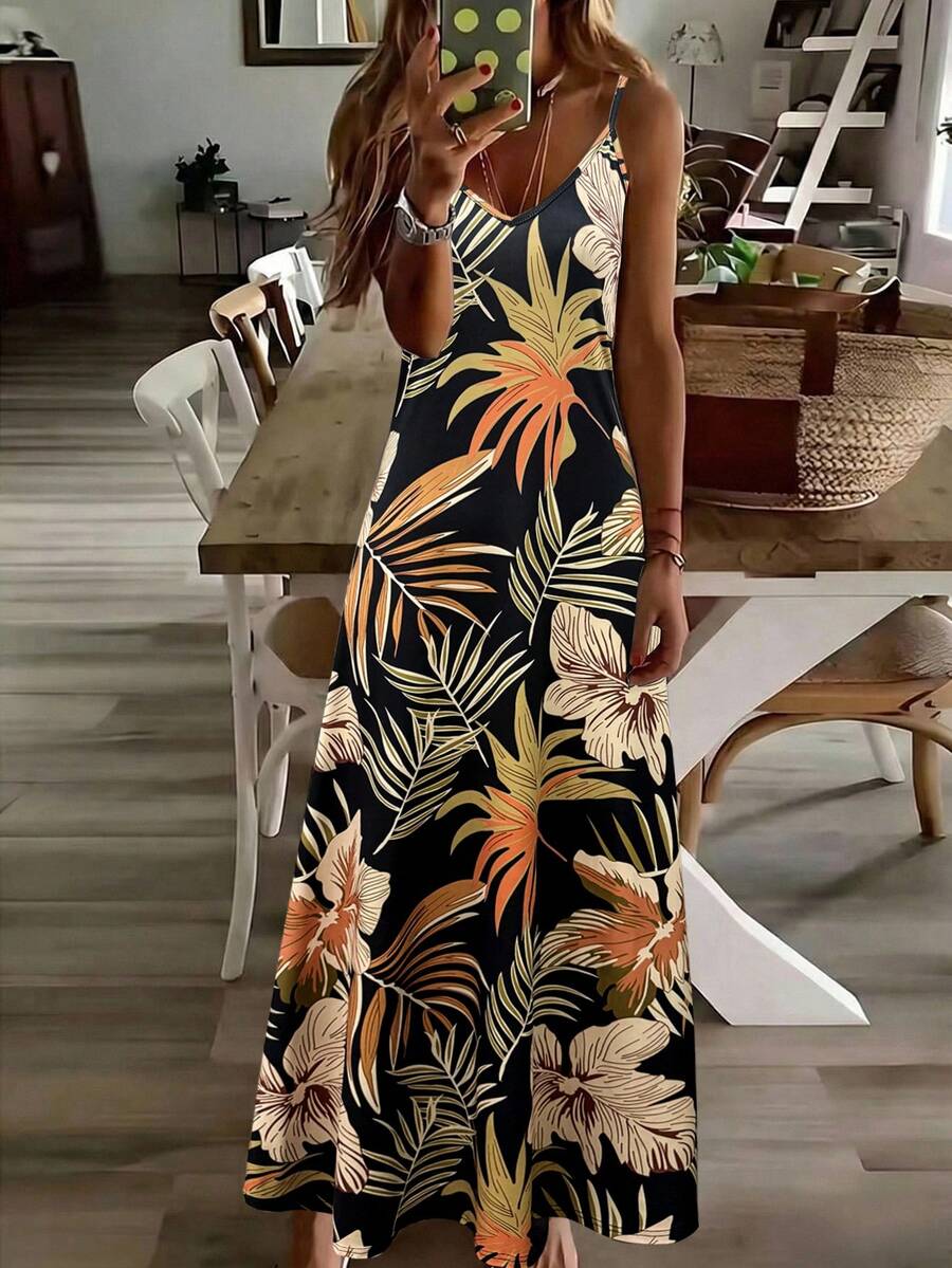 Hana Tropical Maxi Dress