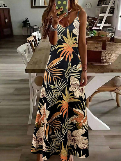 Hana Tropical Maxi Dress