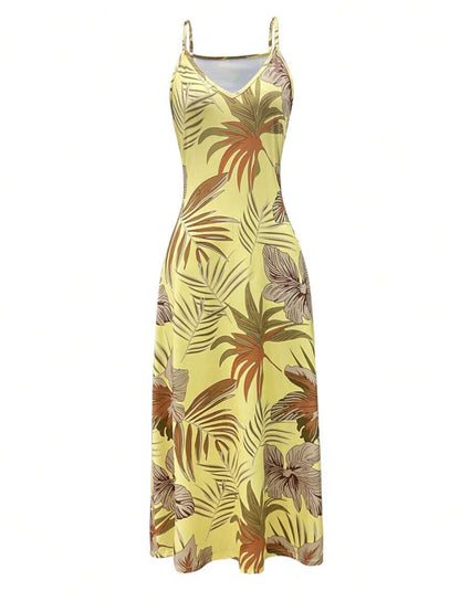 Hana Tropical Maxi Dress
