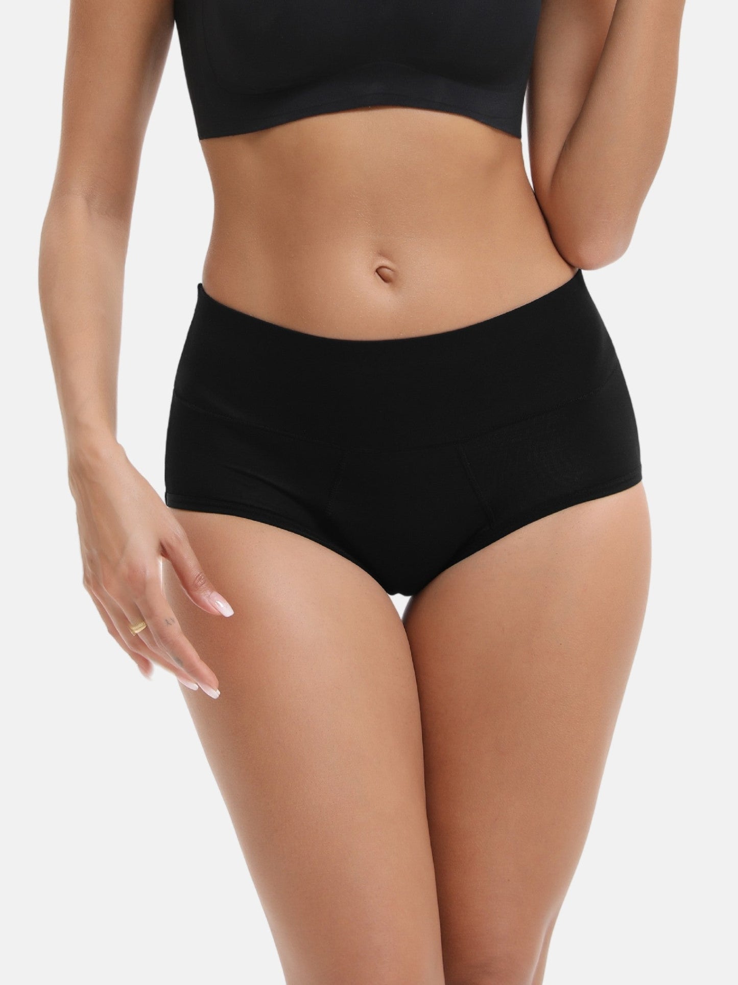 High Waist Bamboo Viscose Heavy Flow Period Underwear