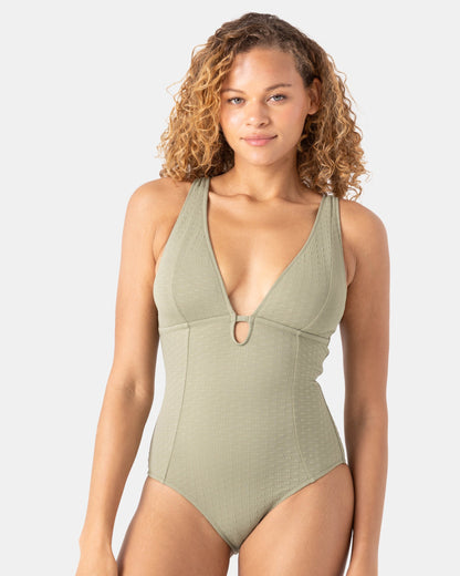 Haleiwa Plunge One Piece Swimsuit