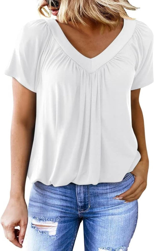 Flowy V-neck blouse