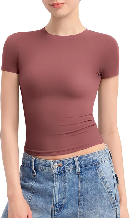Vaya Double-Lined Crew Neck Tee