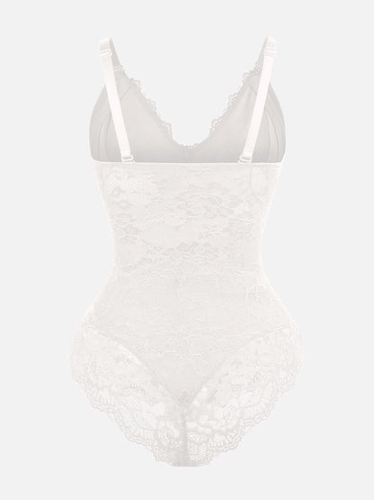 Lace V-Neck Breathable Bodysuit