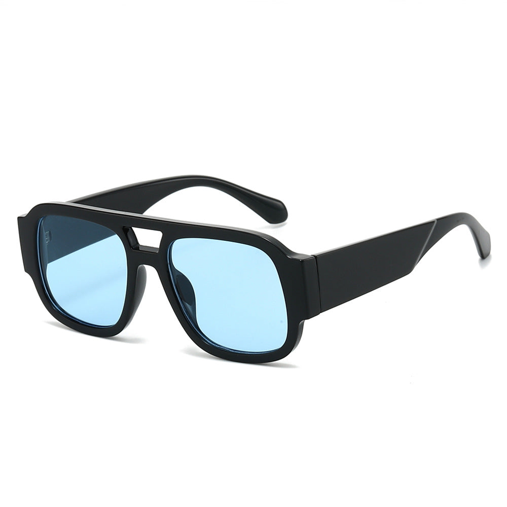 Retro Square Aviator Sunglasses