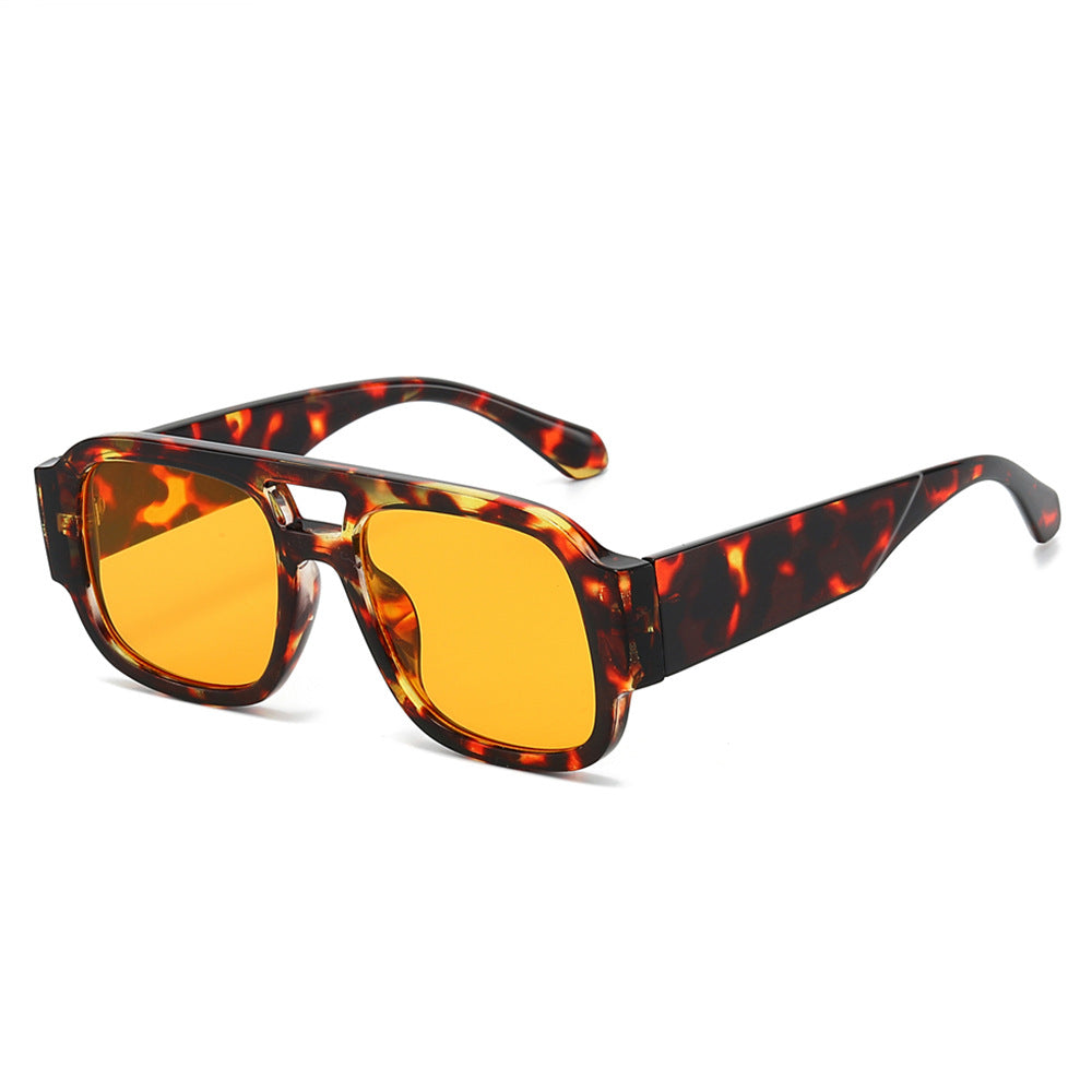 Retro Square Aviator Sunglasses