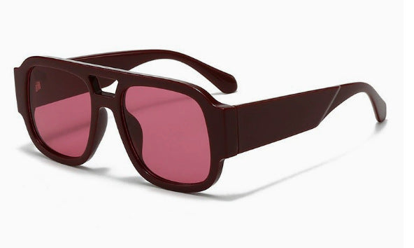 Retro Square Aviator Sunglasses