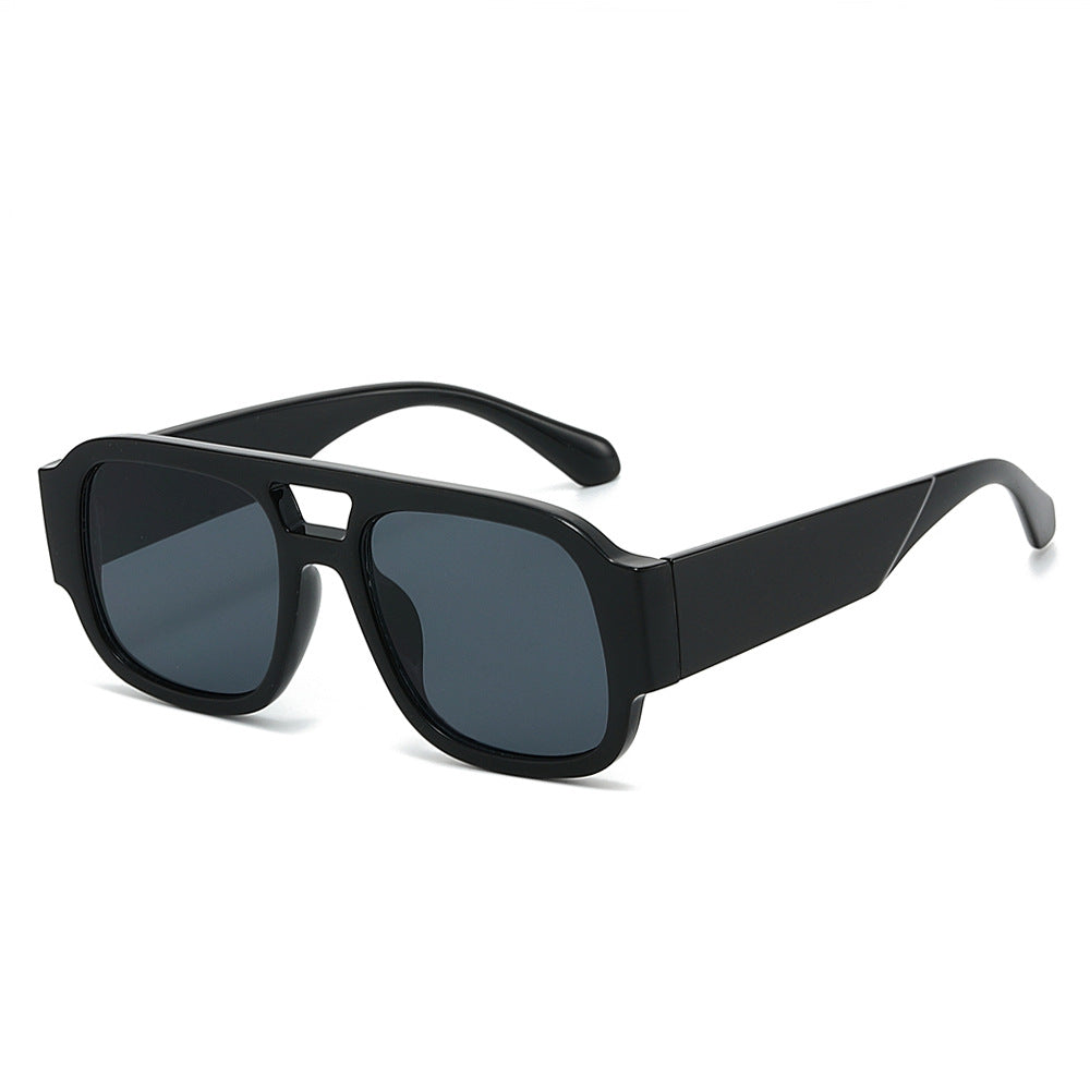Retro Square Aviator Sunglasses